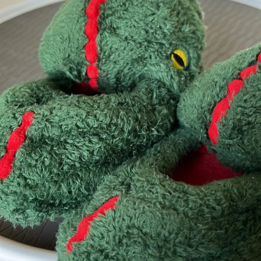 Totes Dinosaur Slippers Boy Size 13-1
